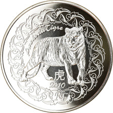 France, 5 Euro, Année du Tigre, 2010, BE, FDC, Argent, KM:1715