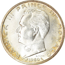 Coin, Monaco, Rainier III, 5 Francs, 1960, MS(63), Silver, KM:141