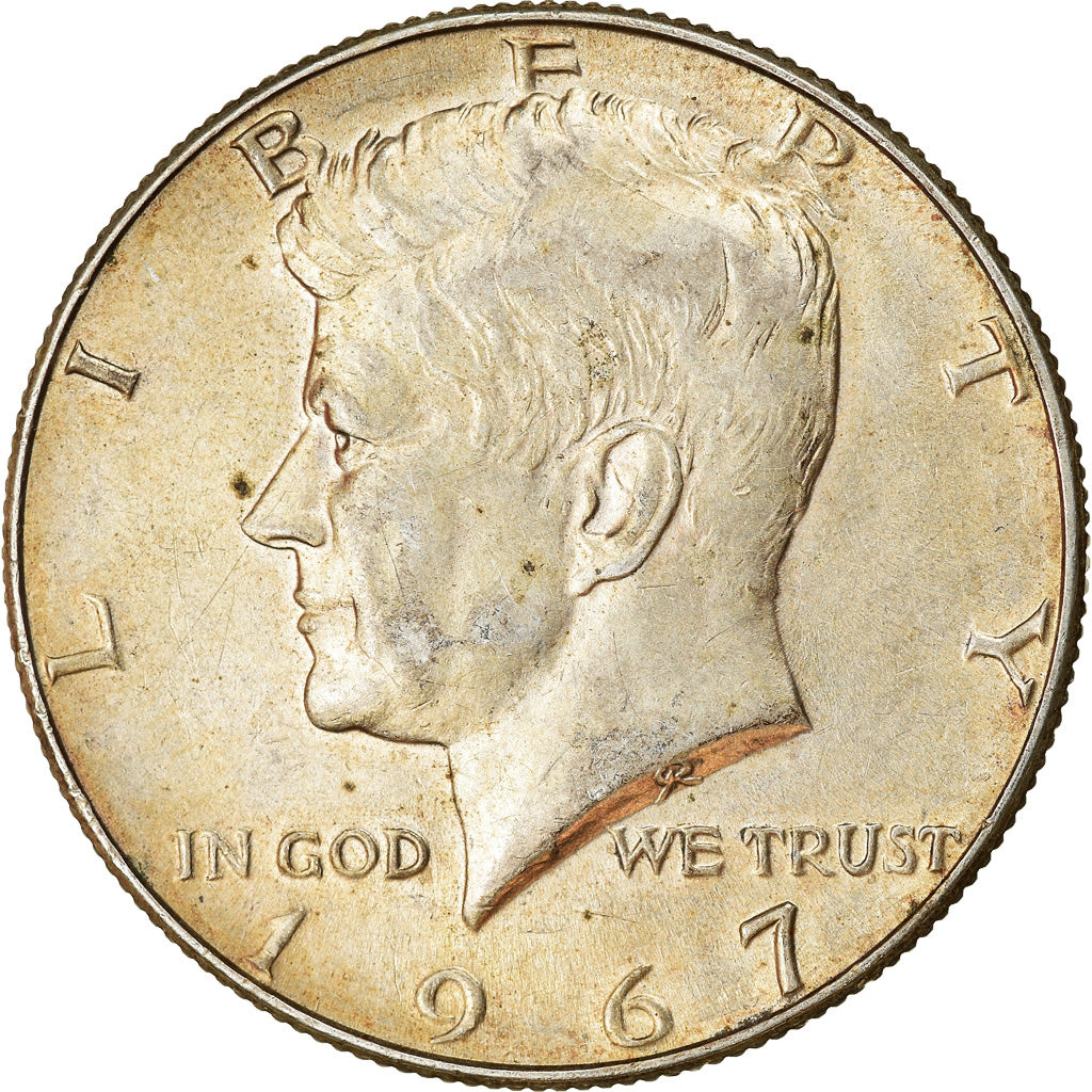 Coin, United States, Kennedy Half Dollar, Half Dollar, 1967, U.S. Mint