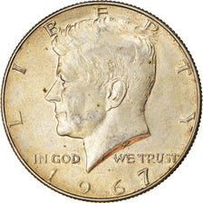 Coin, United States, Kennedy Half Dollar, Half Dollar, 1967, U.S. Mint
