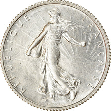 Coin, France, Semeuse, Franc, 1917, Paris, AU(55-58), Silver, KM:844.1