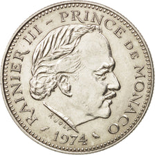Monnaie, Monaco, Rainier III, 5 Francs, 1974, SUP, Copper-nickel, KM:150