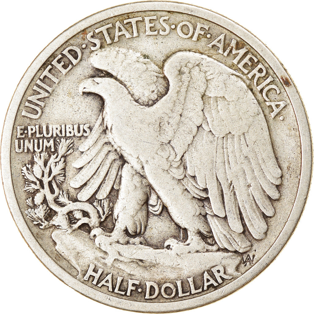 Coin, United States, Walking Liberty Half Dollar, Half Dollar, 1935, U.S. Mint