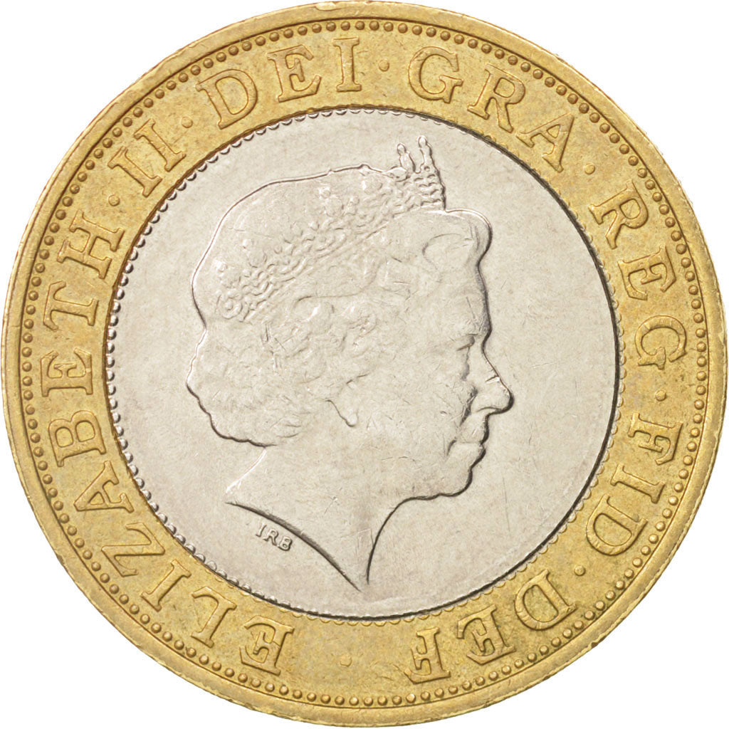 Great Britain, Elizabeth II, 2 Pounds, 2000, AU(50-53), Bi-Metallic, KM:994