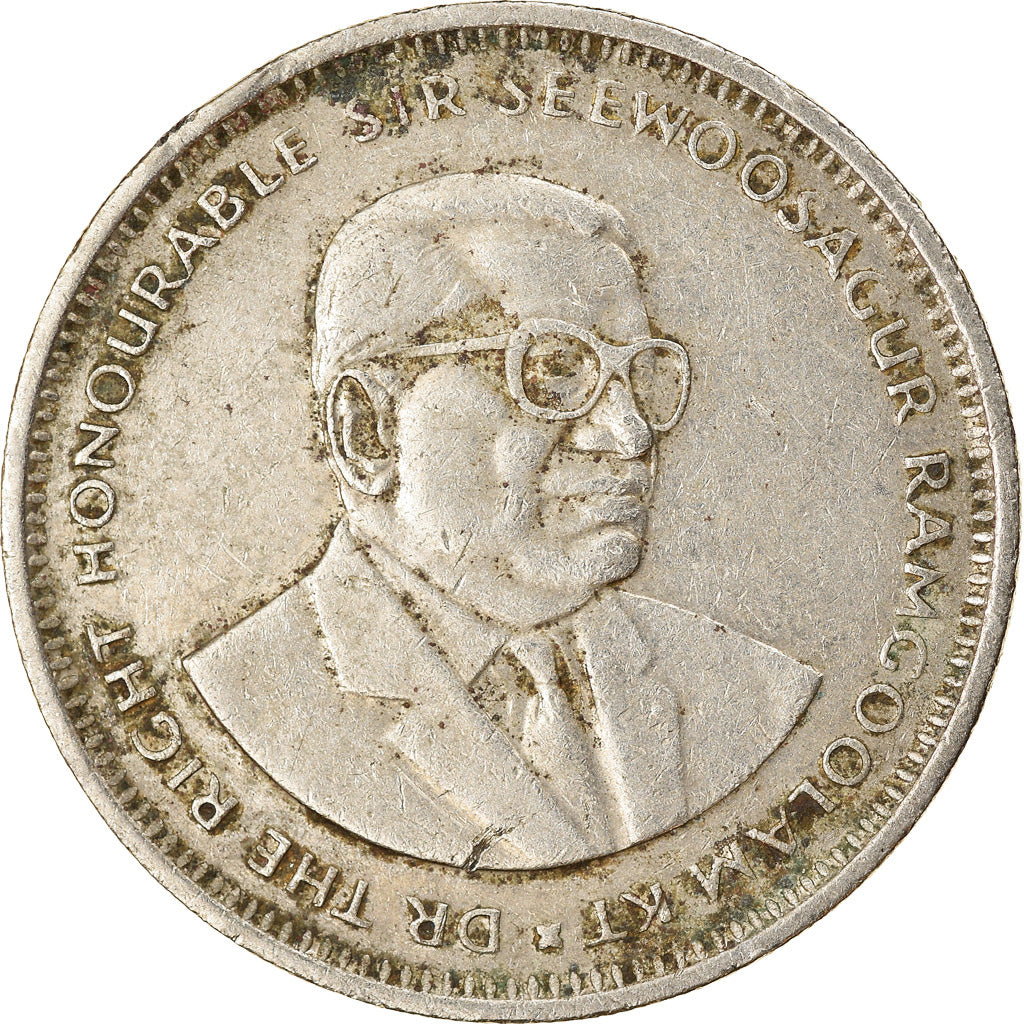 Moeda, Maurícia, Rupee, 1994, VF(30-35), Cobre-níquel, KM:55