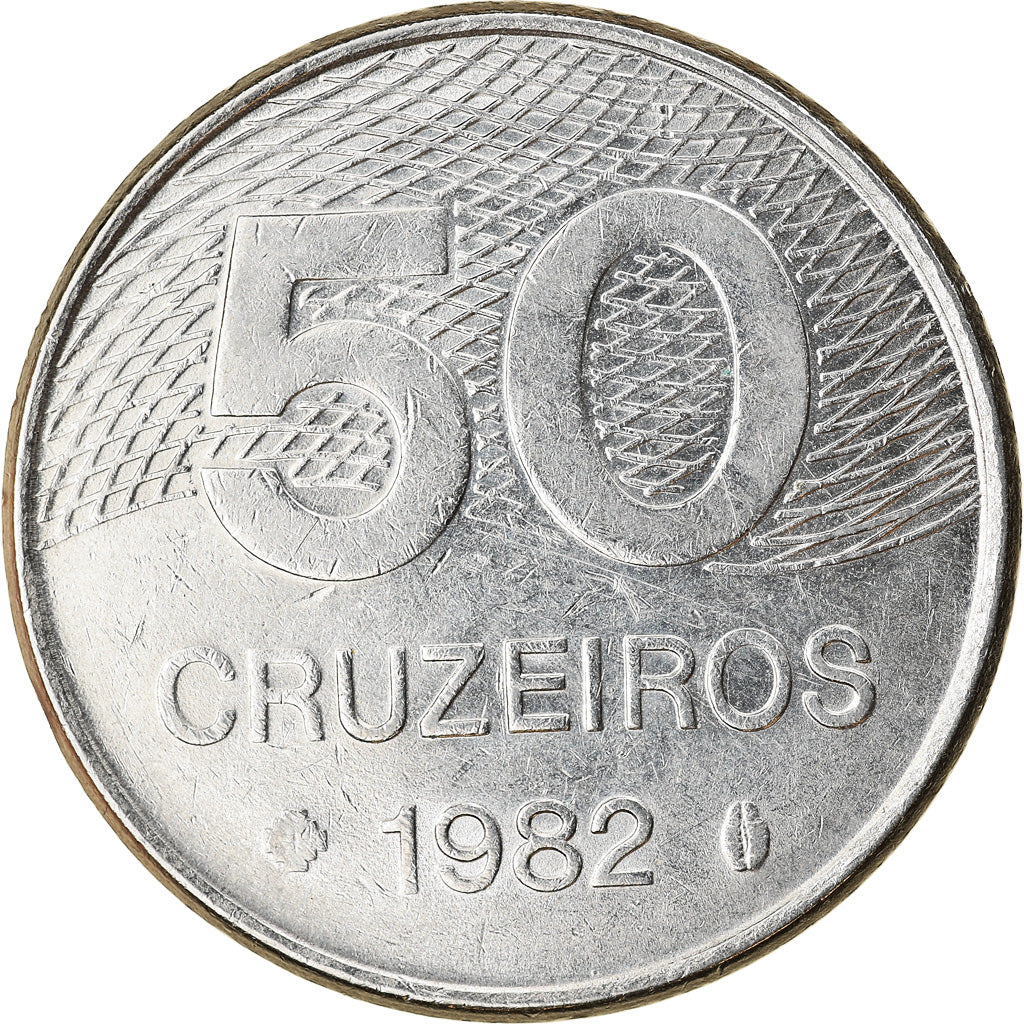 Monnaie, Brésil, 50 Cruzeiros, 1982, TB+, Stainless Steel, KM:594.1