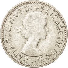 Australia, Elizabeth II, Shilling, 1958, Melbourne, EF(40-45), Silver, KM:59