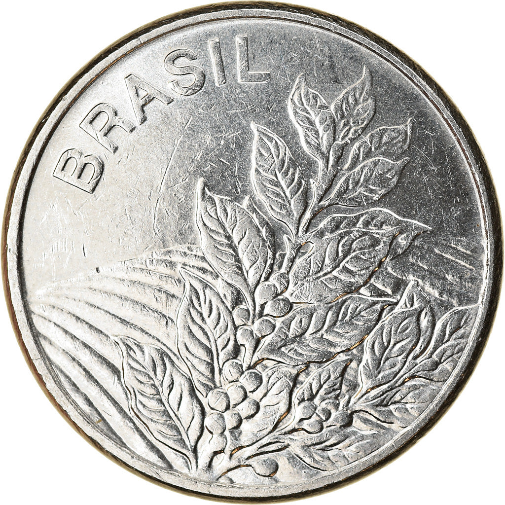 Münze, Brasilien, 5 Cruzeiros, 1982, SS, Stainless Steel, KM:591