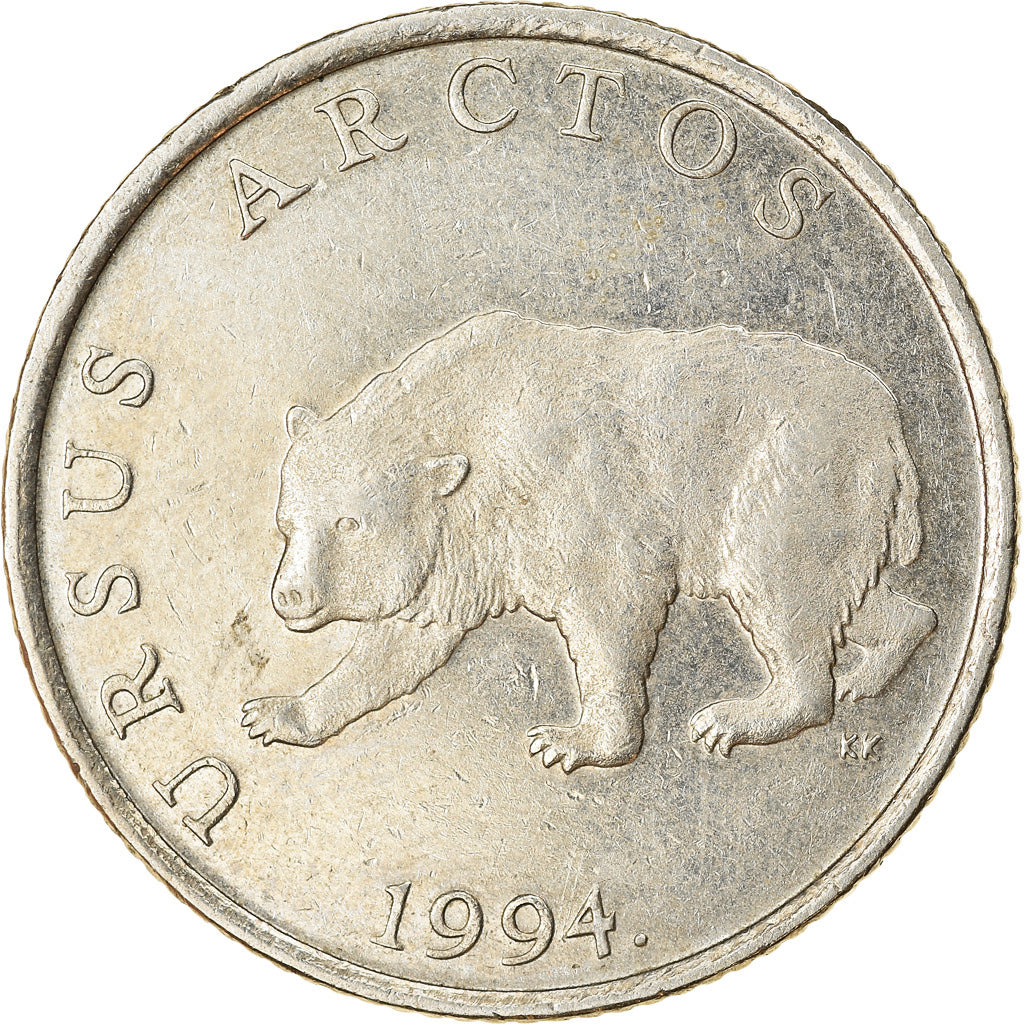 Moneta, Croazia, 5 Kuna, 1994, BB, Rame-nichel-zinco, KM:23