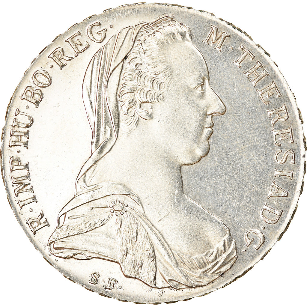 Coin, Austria, Joseph II, Thaler, 1780, Vienna, Restrike, AU(50-53), Silver