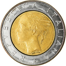 Coin, Italy, 500 Lire, 1984, AU(50-53), Bi-Metallic, KM:111