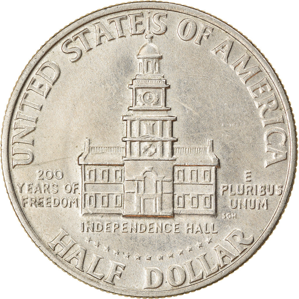Coin, United States, Kennedy Half Dollar, Half Dollar, 1976, U.S. Mint