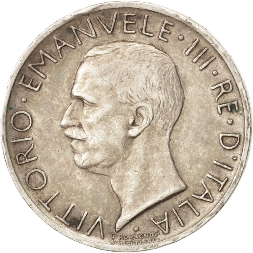Italie, Vittorio Emanuele III, 5 Lire, 1929, Rome, TTB, Argent, KM:67.1