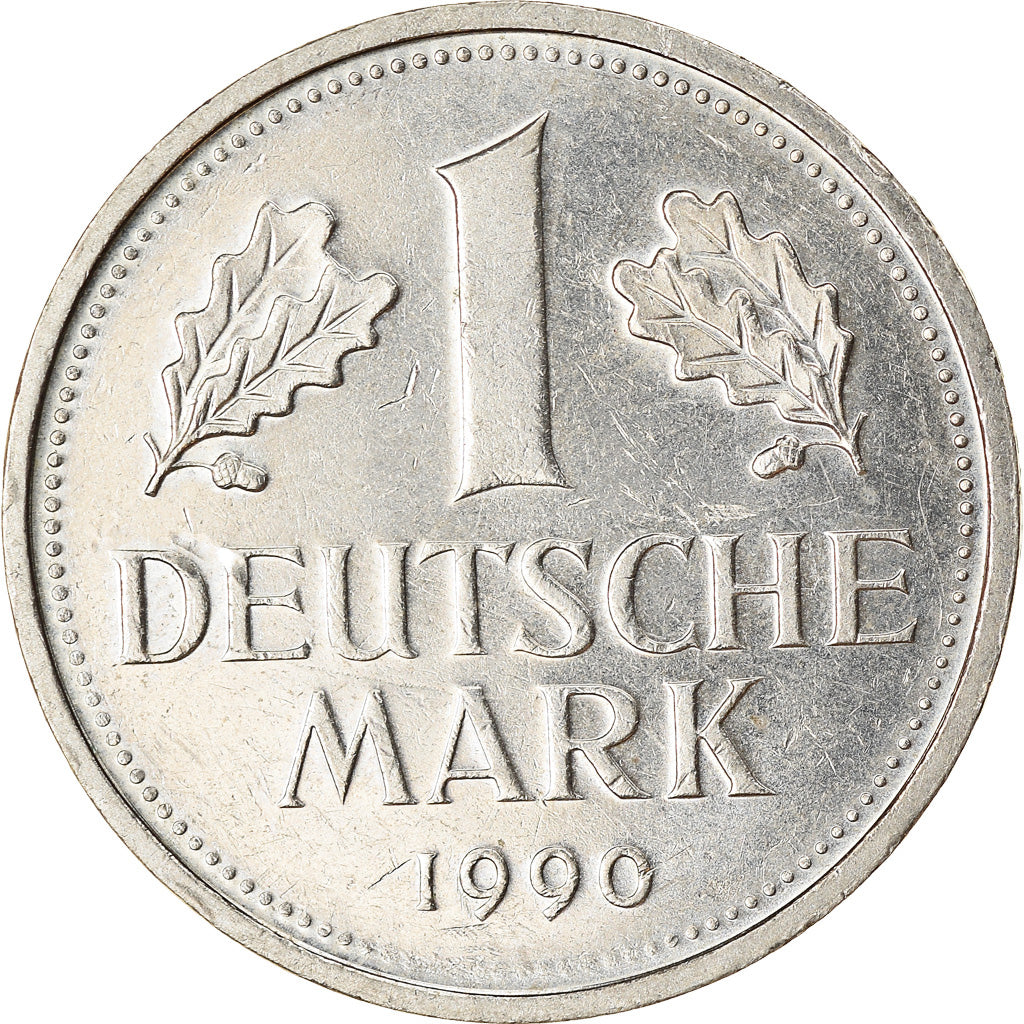 Coin, GERMANY - FEDERAL REPUBLIC, Mark, 1990, Berlin, AU(50-53), Copper-nickel