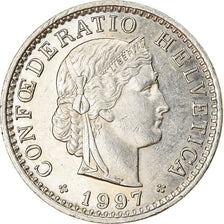 Coin, Switzerland, 20 Rappen, 1997, Bern, EF(40-45), Copper-nickel, KM:29a