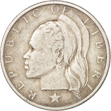 Liberia, 25 Cents, 1960, VF(30-35), Silver, KM:16