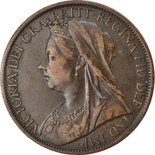 Moneta, Wielka Brytania, Victoria, Penny, 1901, EF(40-45), Bronze, KM:790