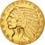 United States, Indian Head, $5, Half Eagle,1909, Denver, AU(50-53), KM129