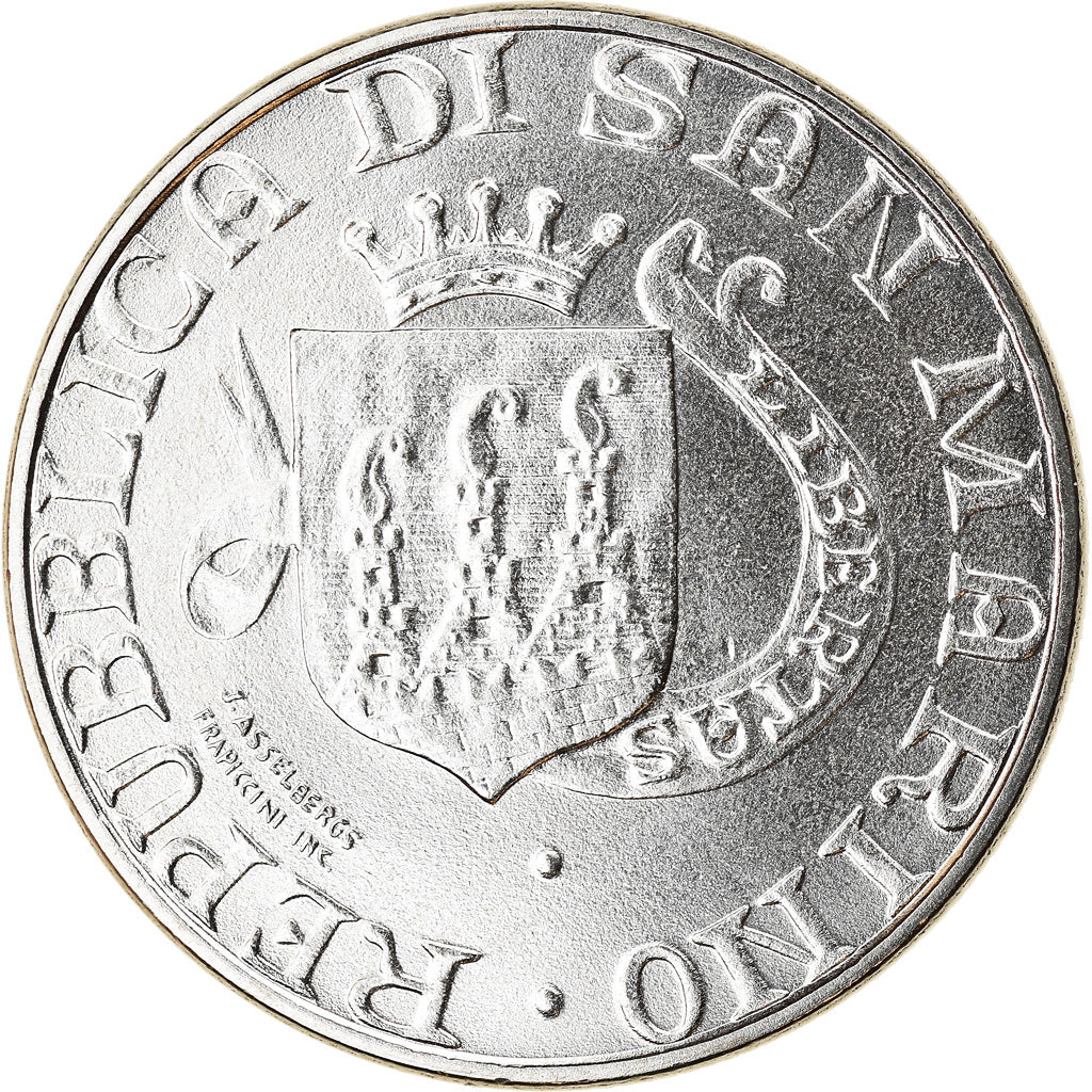 Coin, San Marino, 100 Lire, 1989, Rome, MS(63), Steel, KM:237