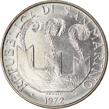 Coin, San Marino, 50 Lire, 1972, Rome, AU(55-58), Steel, KM:19