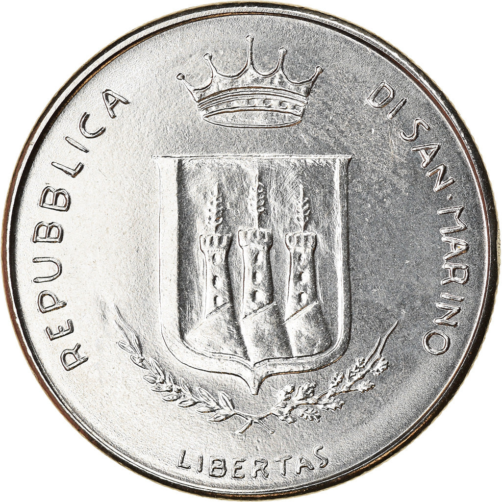Coin, San Marino, 50 Lire, 1983, Rome, MS(63), Steel, KM:150