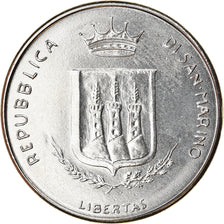 Coin, San Marino, 50 Lire, 1983, Rome, MS(63), Steel, KM:150