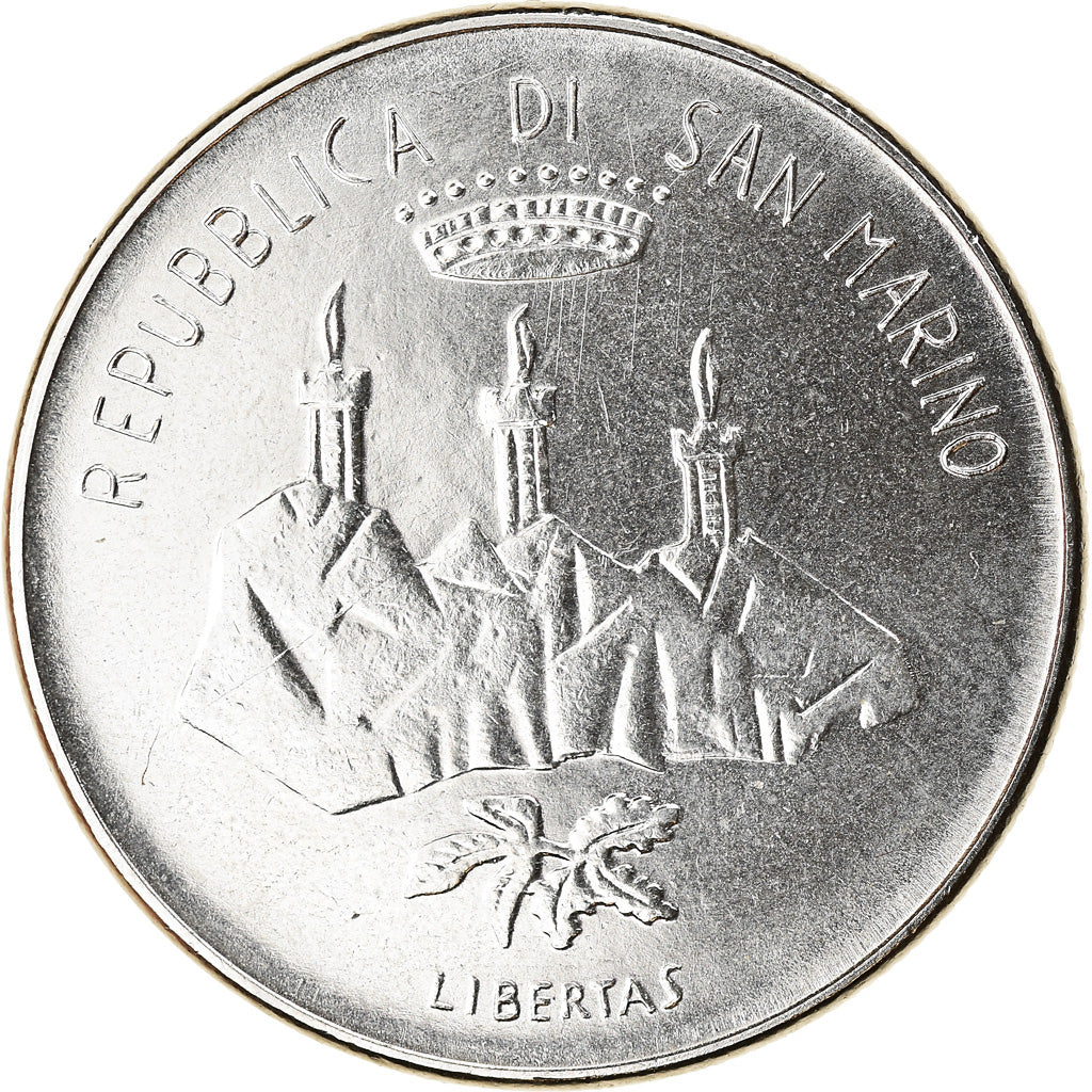 Monnaie, San Marino, 50 Lire, 1986, Rome, SPL, Steel, KM:192