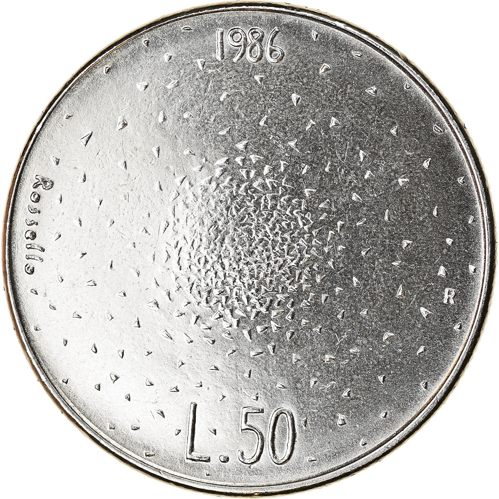 Monnaie, San Marino, 50 Lire, 1986, Rome, SPL, Steel, KM:192