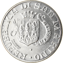Coin, San Marino, 50 Lire, 1989, Rome, AU(55-58), Steel, KM:236