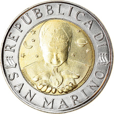 Moneta, San Marino, Musica, 500 Lire, 1997, AU(55-58), Bimetaliczny, KM:367