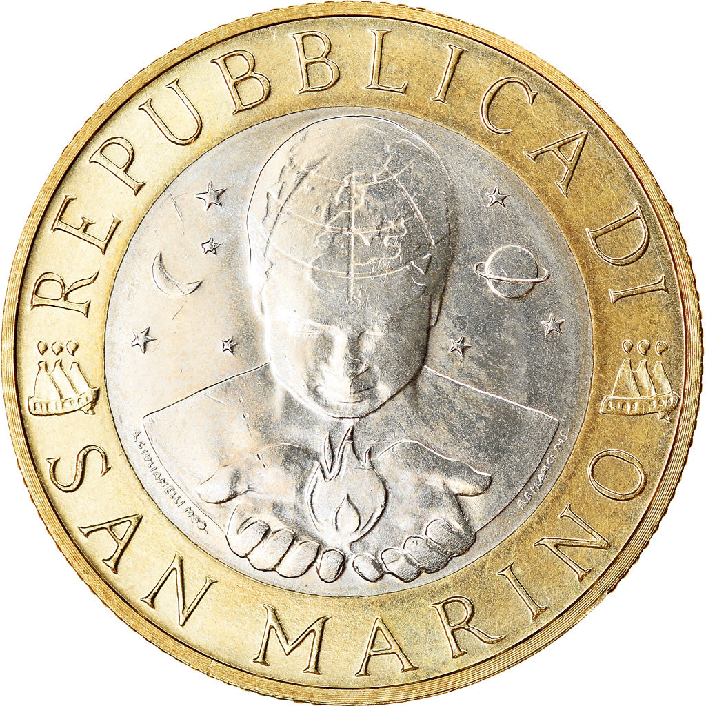 Monnaie, San Marino, 1000 Lire, 1998, Rome, SUP, Bi-Metallic, KM:384