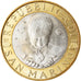 Moneda, San Marino, 1000 Lire, 1999, Rome, MBC+, Bimetálico, KM:395