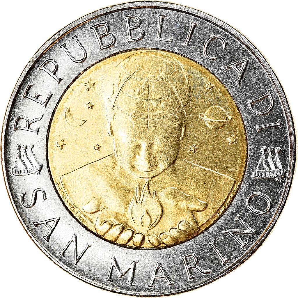 Moneta, San Marino, 500 Lire, 1999, Rome, SPL, Bi-metallico, KM:394
