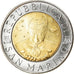 Coin, San Marino, 500 Lire, 2000, AU(55-58), Bi-Metallic, KM:404