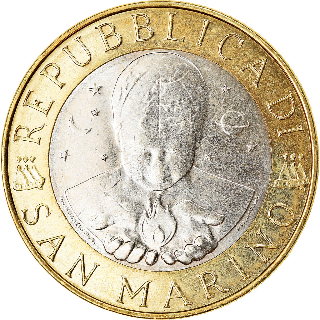 Moneta, San Marino, Liberty, 1000 Lire, 2000, SPL-, Bi-metallico, KM:405