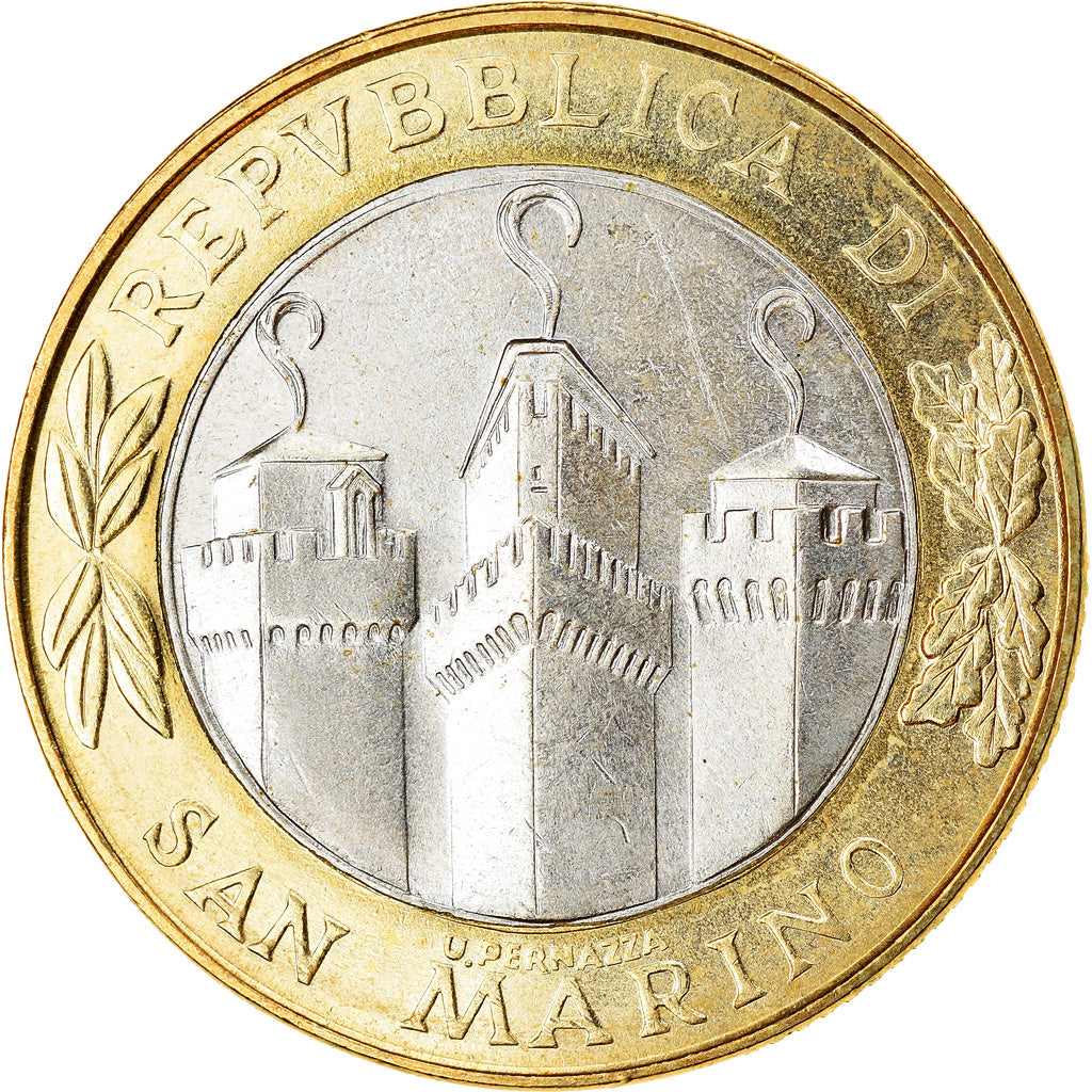 Monnaie, San Marino, 1000 Lire, 2001, Rome, TTB, Bi-Metallic, KM:430