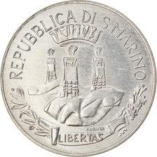 Coin, San Marino, 10 Lire, 1982, Rome, AU(55-58), Aluminum, KM:134