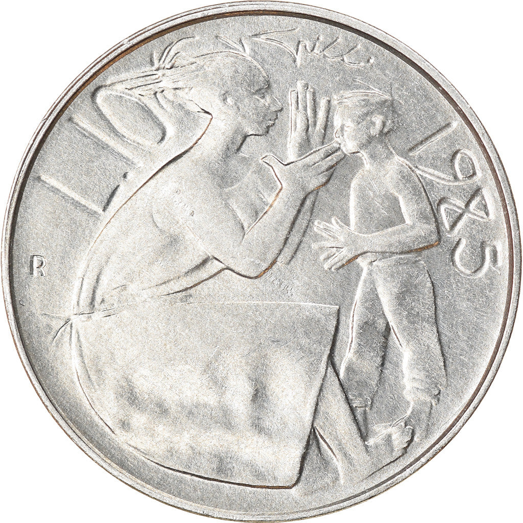 Coin, San Marino, 10 Lire, 1985, Rome, AU(50-53), Aluminum, KM:176