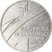 Coin, San Marino, 10 Lire, 1990, Rome, AU(55-58), Aluminum, KM:251