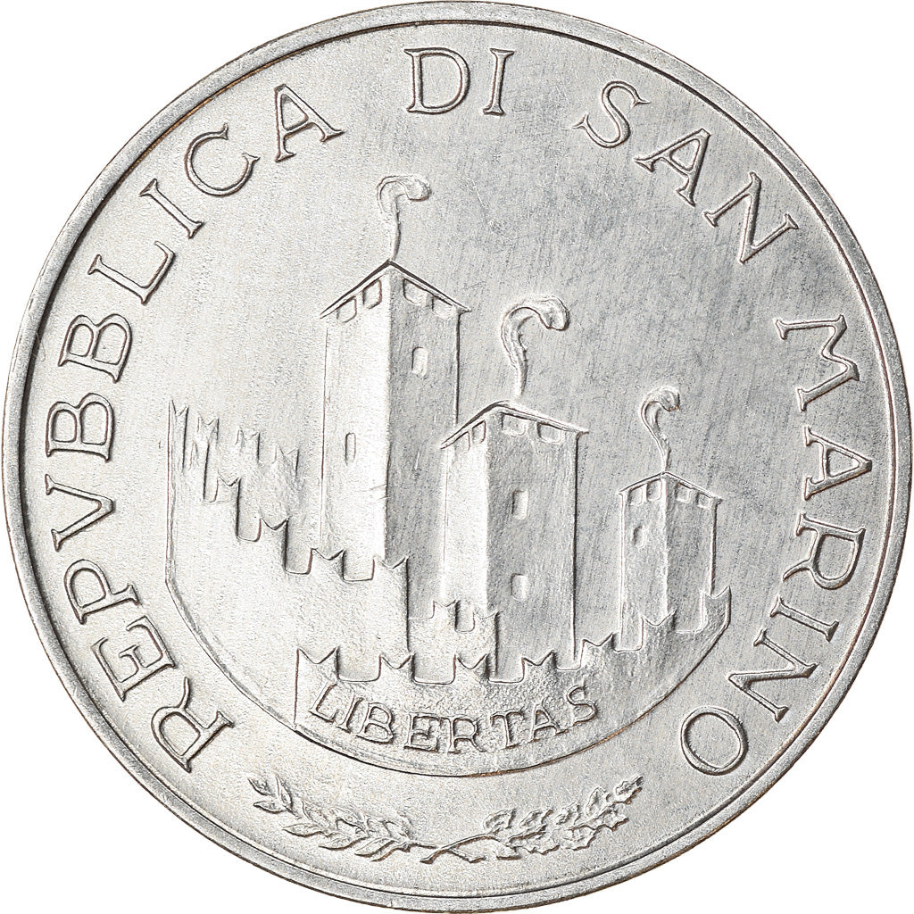 Munten, San Marino, 10 Lire, 1993, Rome, PR, Aluminium, KM:296