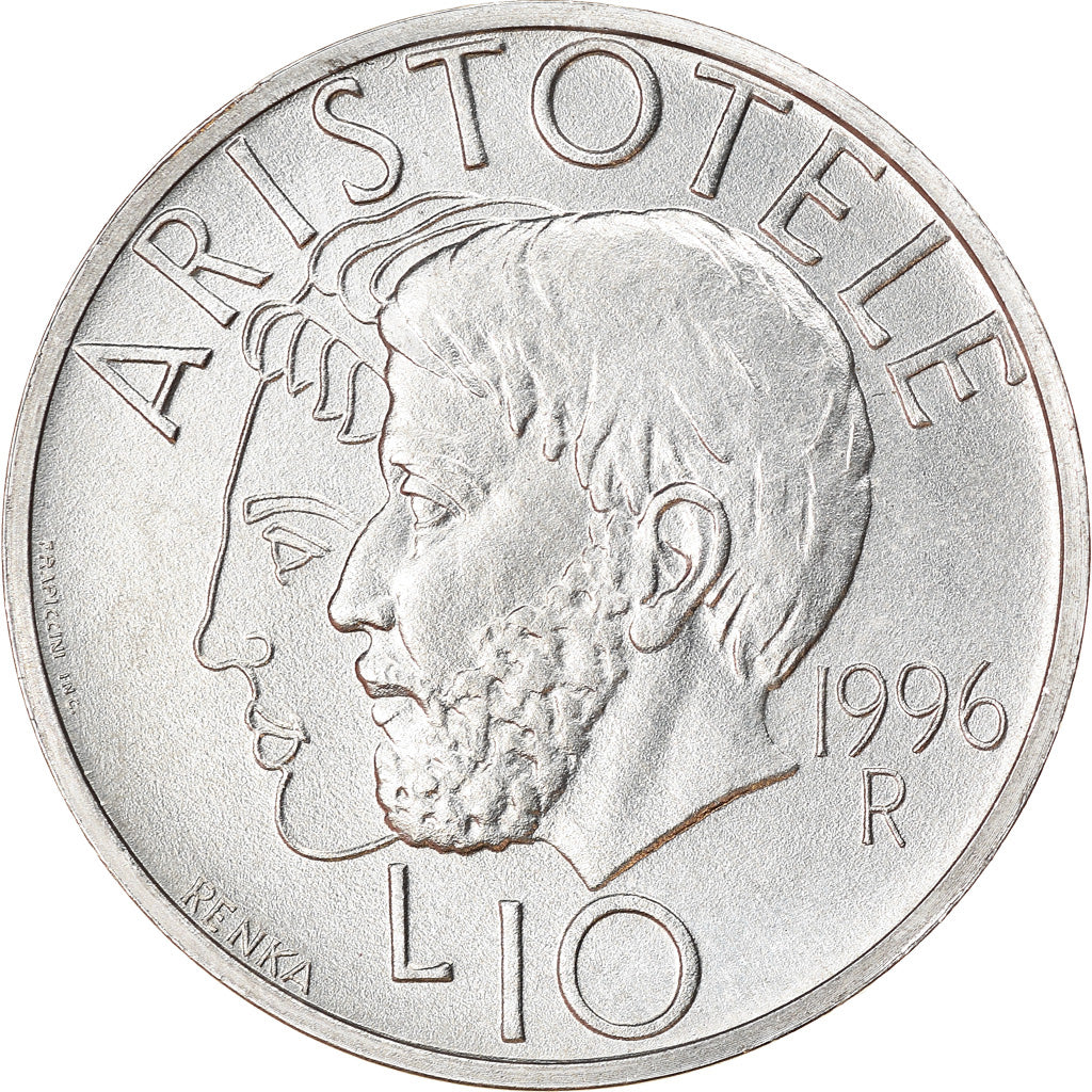 Coin, San Marino, 10 Lire, 1996, AU(55-58), Aluminum, KM:352