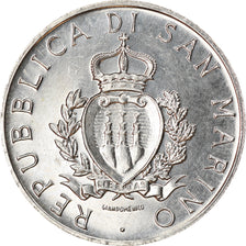 Coin, San Marino, 10 Lire, 1987, Rome, AU(50-53), Aluminum, KM:204