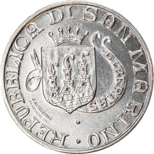 Coin, San Marino, 10 Lire, 1989, Rome, MS(63), Aluminum, KM:234