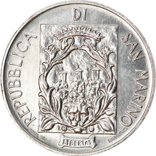 Coin, San Marino, 10 Lire, 1988, Rome, AU(55-58), Aluminum, KM:221