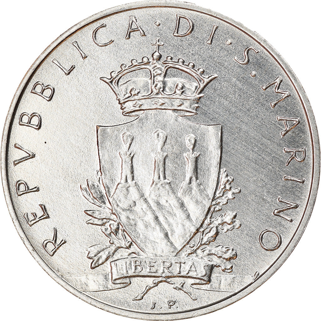 Münze, San Marino, 10 Lire, 1979, VZ, Aluminium, KM:92