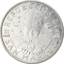 Coin, San Marino, 10 Lire, 2000, Rome, MS(63), Aluminum, KM:399