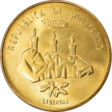 Coin, San Marino, 200 Lire, 1986, MS(63), Aluminum-Bronze, KM:194