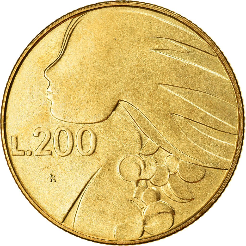 Monnaie, San Marino, 200 Lire, 1990, SUP, Aluminum-Bronze, KM:255