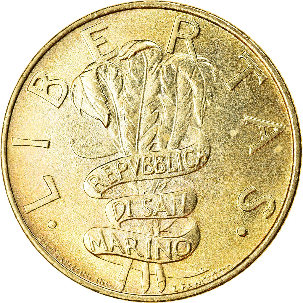 Monnaie, San Marino, 200 Lire, 1995, SUP, Aluminum-Bronze, KM:329