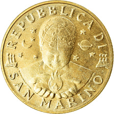 Coin, San Marino, 200 Lire, 1996, MS(63), Aluminum-Bronze, KM:356